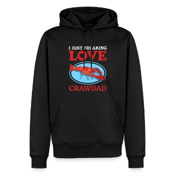 Flusskrebs Edelkrebse Meeresfrüchte Geschenke - Männer Premium Bio Hoodie - Schwarz - Vorne - Nico (187cm)