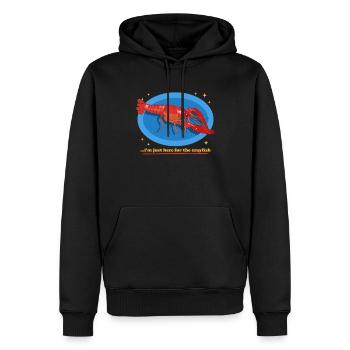 Crayfish Noble Crayfish Seafood Gifts - Men’s Premium Organic Hoodie - black - Front - Nico (187cm)