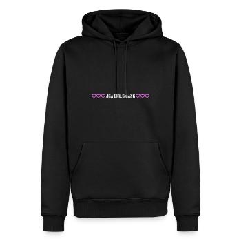Enterrement de vie de jeune fille - Sweat à capuche Premium bio Homme - noir - Devant - Nico (187cm)
