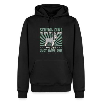 Schnauzer Chien Propriétaire de chien Propriétaire de chien Cadeau - Sweat à capuche Premium bio Homme - noir - Devant - Nico (187cm)