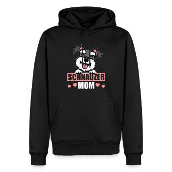 Schnauzer Maman Propriétaire de Chien Maîtresse Cadeau - Sweat à capuche Premium bio Homme - noir - Devant - Nico (187cm)