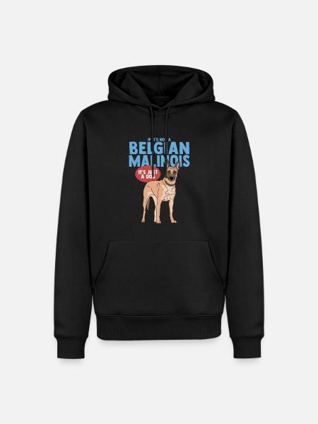 Malinois Belgian Shepherd Dog Gift - Men’s Premium Organic Hoodie - black