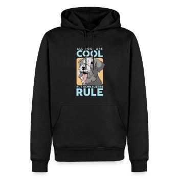 Schnauzer Chien Propriétaire de chien Propriétaire de chien Cadeau - Sweat à capuche Premium bio Homme - noir - Devant - Nico (187cm)