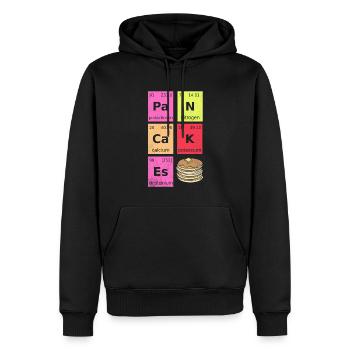 Chemiker Wissenschaftler Perioden System Pancakes - Männer Premium Bio Hoodie - Schwarz - Vorne - Nico (187cm)