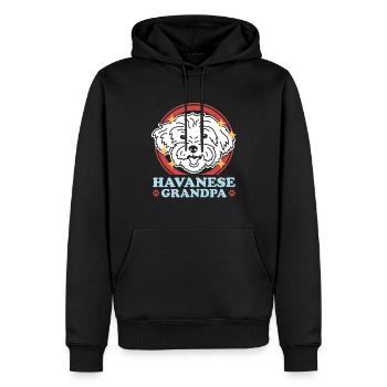 Havaneser Grandpa Hunde Hundebesitzer Geschenk - Männer Premium Bio Hoodie - Schwarz - Vorne - Nico (187cm)