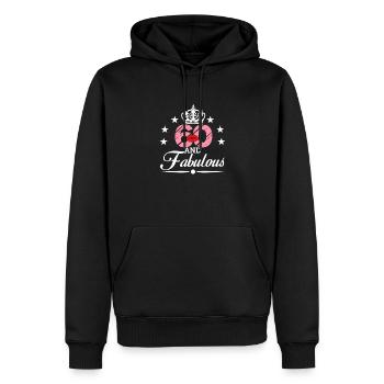 60 und fabelhaft, lustiger 60. Geburtstag, 60. Geburtstag - Männer Premium Bio Hoodie - Schwarz - Vorne - Nico (187cm)