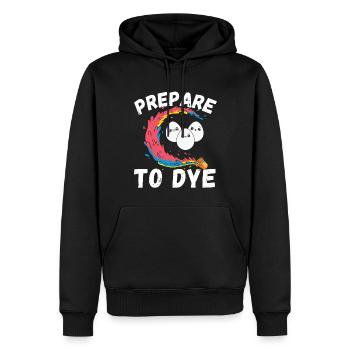 Bereiten Sie sich auf das Färben vor, lustiges Ostereiergeschenk, glücklich - Männer Premium Bio Hoodie - Schwarz - Vorne - Nico (187cm)