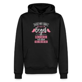 Lehrerin - Männer Premium Bio Hoodie - Schwarz - Vorne - Nico (187cm)