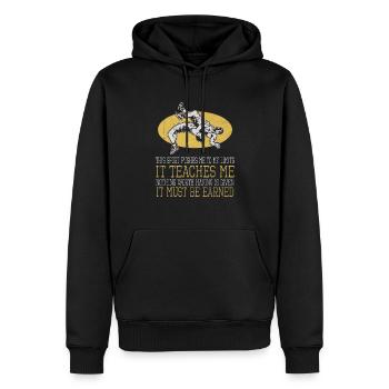 Wrestling Limit Earned Professioneller Wrestler - Männer Premium Bio Hoodie - Schwarz - Vorne - Nico (187cm)
