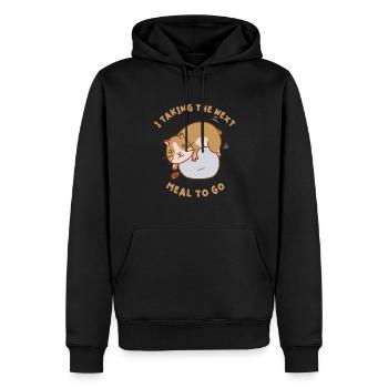 Hamster Food To Take Away Kernels Nuts Pet - Men’s Premium Organic Hoodie - black - Front - Nico (187cm)