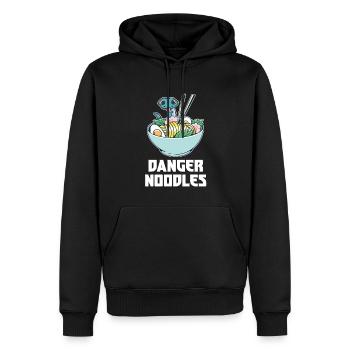 Danger Noodle Suppen Nudeln Ramen Kawaii Schlange - Männer Premium Bio Hoodie - Schwarz - Vorne - Nico (187cm)