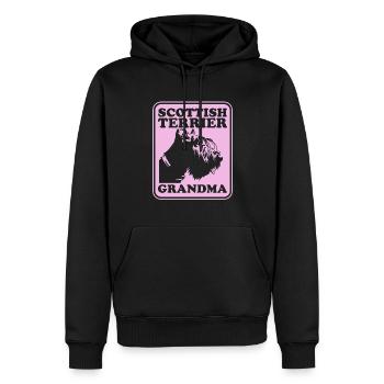 Scottish Terrier Grandma Hundebesitzerin Geschenk - Männer Premium Bio Hoodie - Schwarz - Vorne - Nico (187cm)
