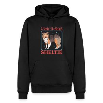 Sheltie Dad | Shetland Sheepdog Hunde Geschenk - Männer Premium Bio Hoodie - Schwarz - Vorne - Nico (187cm)