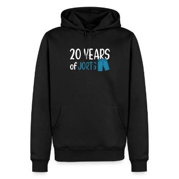 20 ans de Jorts Wrestling Wrestler Gift - Sweat à capuche Premium bio Homme - noir - Devant - Nico (187cm)