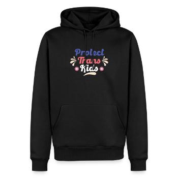 Protéger les enfants trans Transgenre LGBTQ Pride Kinder - Sweat à capuche Premium bio Homme - noir - Devant - Nico (187cm)