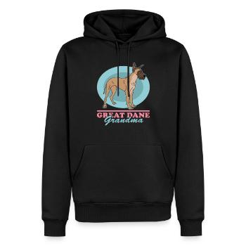 Grand Danois | Cadeau de propriétaire de chien de chien - Sweat à capuche Premium bio Homme - noir - Devant - Nico (187cm)