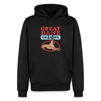 | great dane dogs Cadeau de propriétaire de chien - Sweat à capuche Premium bio Homme - noir - Devant - Nico (187cm)