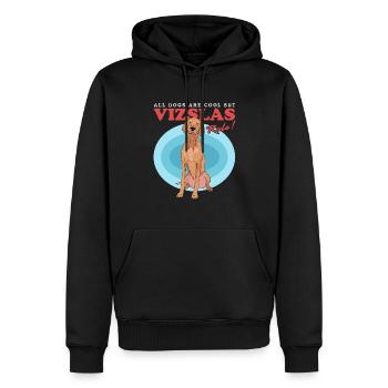 Magyar Vizsla | Dog Dog Owner Gift - Men’s Premium Organic Hoodie - black - Front - Nico (187cm)