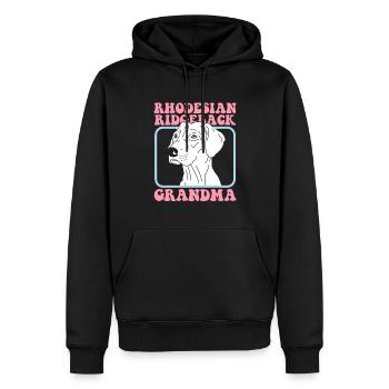 Rhodesian Ridgeback Grand-mère Propriétaire de chien Cadeau - Sweat à capuche Premium bio Homme - noir - Devant - Nico (187cm)