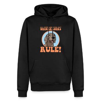 Weimaraner Hunde Hundebesitzer Geschenk - Männer Premium Bio Hoodie - Schwarz - Vorne - Nico (187cm)