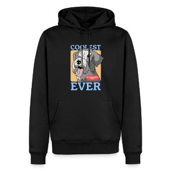 Schnauzer Papa | Cadeau propriétaire de chien propriétaire - Sweat à capuche Premium bio Homme - noir - Devant - Nico (187cm)