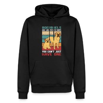 Boerboel Hundebesitzer Hundeliebhaber Geschenk - Männer Premium Bio Hoodie - Schwarz - Vorne - Nico (187cm)