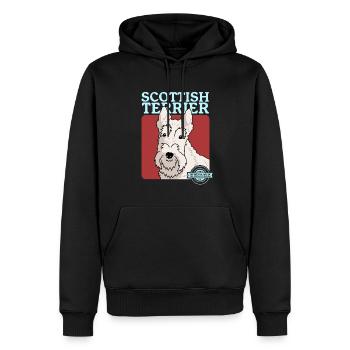 Scottish Terrier Dog Dog Propriétaire Cadeau - Sweat à capuche Premium bio Homme - noir - Devant - Nico (187cm)