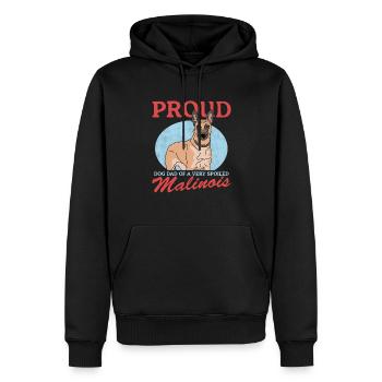 Malinois Dad | Belgian Shepherd Gift - Men’s Premium Organic Hoodie - black - Front - Nico (187cm)