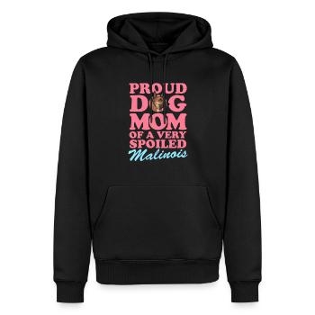 Malinois Mom Belgischer Schäferhund Geschenk - Männer Premium Bio Hoodie - Schwarz - Vorne - Nico (187cm)