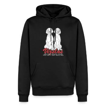 Magyar Vizsla Chien Propriétaire Cadeau - Sweat à capuche Premium bio Homme - noir - Devant - Nico (187cm)