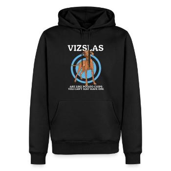 Magyar Vizsla Propriétaire de chien Cadeau de chien - Sweat à capuche Premium bio Homme - noir - Devant - Nico (187cm)