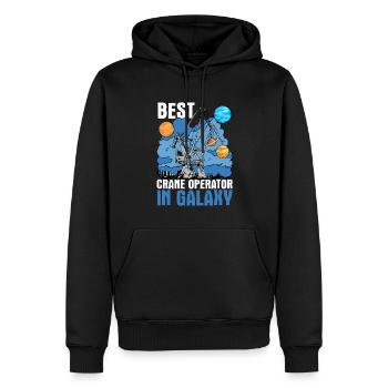 Best Crane Crane Operator in The Crane Universe - Men’s Premium Organic Hoodie - black - Front - Nico (187cm)