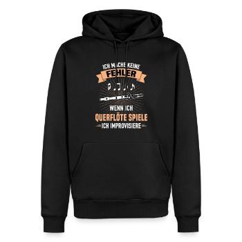 Querflöte Spiele Keine Fehler Improvisiere - Männer Premium Bio Hoodie - Schwarz - Vorne - Nico (187cm)