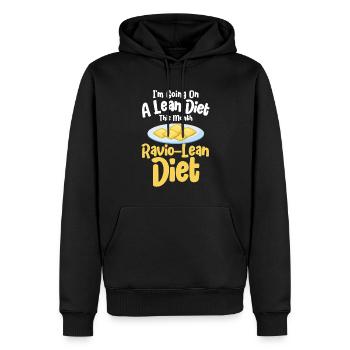 Noodles Noodle Lover Ravioli Cadeau - Sweat à capuche Premium bio Homme - noir - Devant - Nico (187cm)