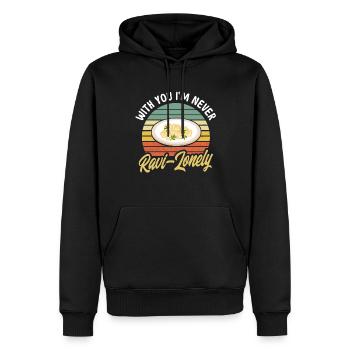 Noodles Noodle Lover Ravioli Cadeau - Sweat à capuche Premium bio Homme - noir - Devant - Nico (187cm)