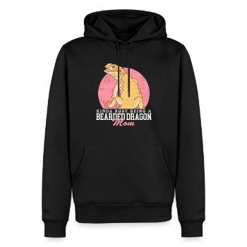 Dragon barbu Maman Reptiles Dragons barbus Cadeau - Sweat à capuche Premium bio Homme - noir - Devant - Nico (187cm)