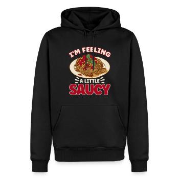 Noodles Noodle Lover Lasagna Spaghetti Gift - Men’s Premium Organic Hoodie - black - Front - Nico (187cm)