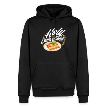 Noodles Noodle Lover Lasagne Spaghetti Cadeau - Sweat à capuche Premium bio Homme - noir - Devant - Nico (187cm)