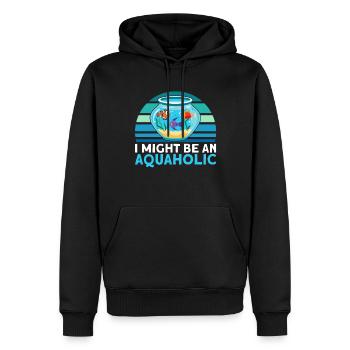 Aquarist Ich könnte ein Aquaholic sein Geschenk - Männer Premium Bio Hoodie - Schwarz - Vorne - Nico (187cm)
