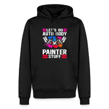 Lackierer Fahrzeuglackierer Airbrush Geschenk - Männer Premium Bio Hoodie - Schwarz - Vorne - Nico (187cm)