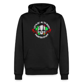 Lackierer | Fahrzeuglackierer Airbrush Geschenk - Männer Premium Bio Hoodie - Schwarz - Vorne - Nico (187cm)