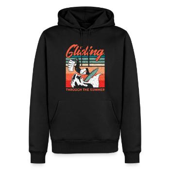 Kiteboarder Kitesurfer Kiten Kiteboard Cadeau - Sweat à capuche Premium bio Homme - noir - Devant - Nico (187cm)
