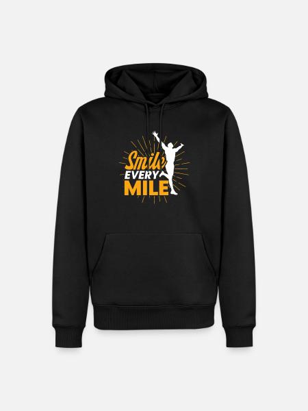 Runner Half Marathon Jogging Gift - Men’s Premium Organic Hoodie - black