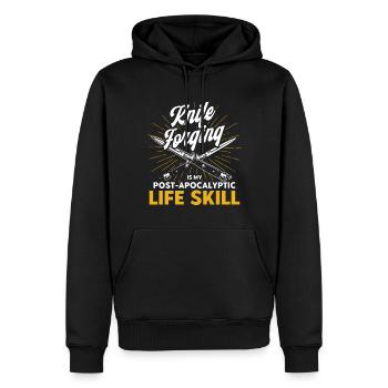 Messerherstellung Schmied Messersammler Geschenk - Männer Premium Bio Hoodie - Schwarz - Vorne - Nico (187cm)