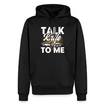 Messersammler Messersammlung Schmied Geschenk - Männer Premium Bio Hoodie - Schwarz - Vorne - Nico (187cm)