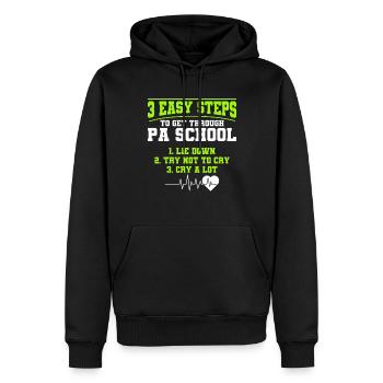Studium Assistenzarzt Medizinstudent Geschenk - Männer Premium Bio Hoodie - Schwarz - Vorne - Nico (187cm)