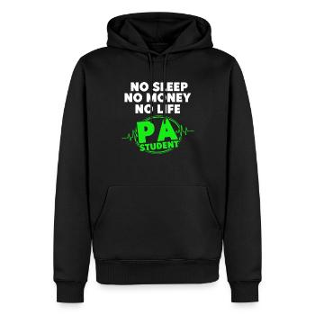 Don de médecin adjoint aux études précliniques - Sweat à capuche Premium bio Homme - noir - Devant - Nico (187cm)