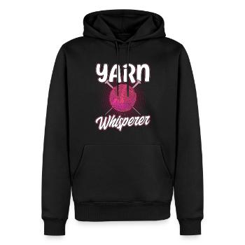 Stricken Garn stricken Stricken Stoff Geschenk - Männer Premium Bio Hoodie - Schwarz - Vorne - Nico (187cm)