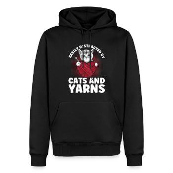 Stricken Stricken Stricken Liebhaber Geschenk - Männer Premium Bio Hoodie - Schwarz - Vorne - Nico (187cm)
