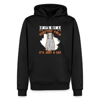 Schottische Faltohrkatze Katzenbesitzer Geschenk - Männer Premium Bio Hoodie - Schwarz - Vorne - Nico (187cm)
